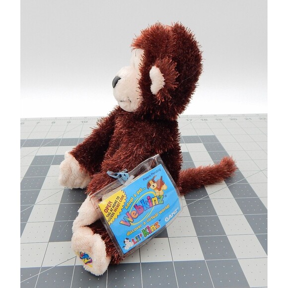 Ganz Webkinz Chimpanzee Lil Kinz Plush Monkey Stuffed Animal Toy Sealed Code - Picture 2 of 10